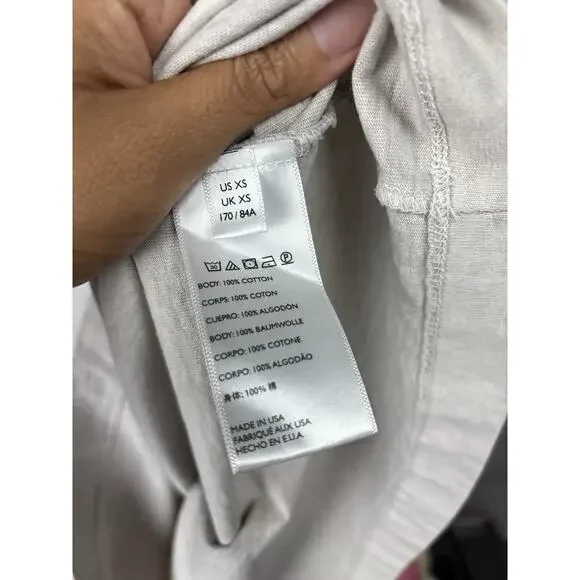 FREE PEOPLE FP BEACH ONCE UPON A SEA MIDI TEE SHIRT RUFFLE SLEEVE DRESS XS - Picture 8 of 8